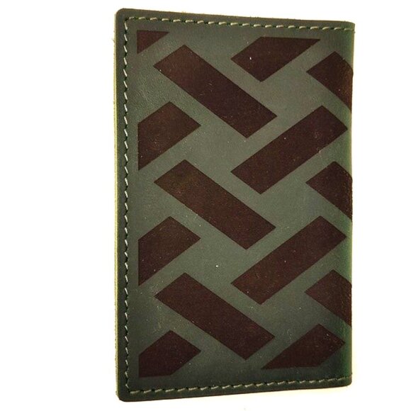 Vintage Old Style Card Holder Cash Wallet Crazy Horse Genuine Leather - Picture 4 of 4